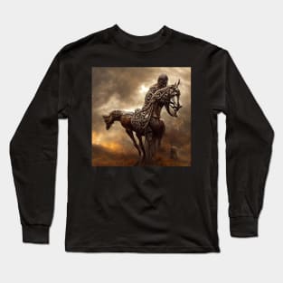 celtic statue riding a horse Long Sleeve T-Shirt